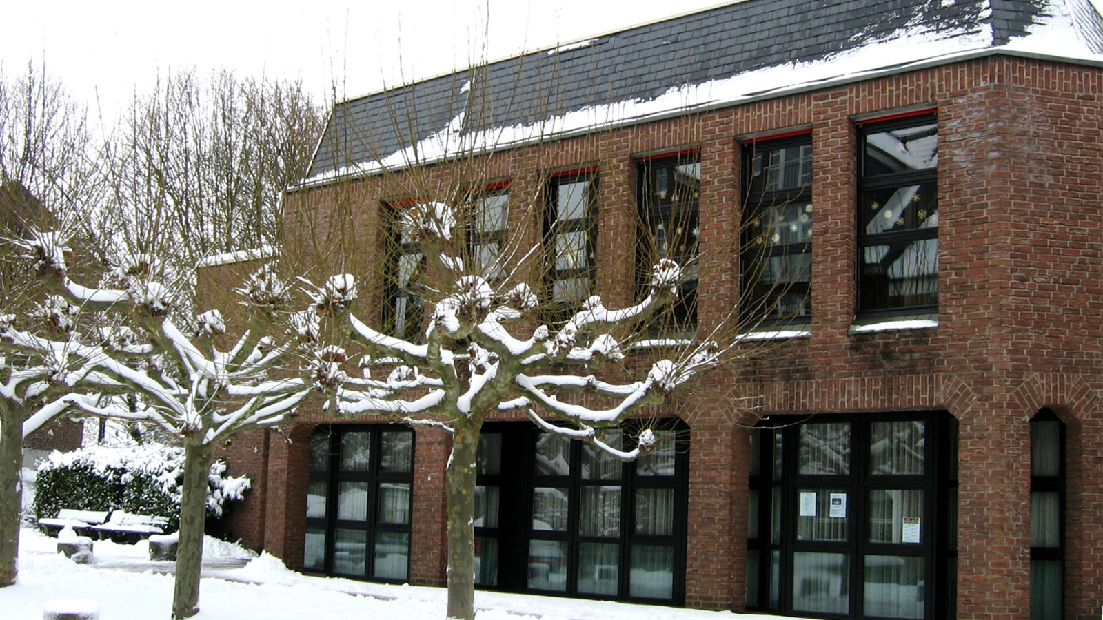 Gemeindehaus Fliednerstraße im Winter