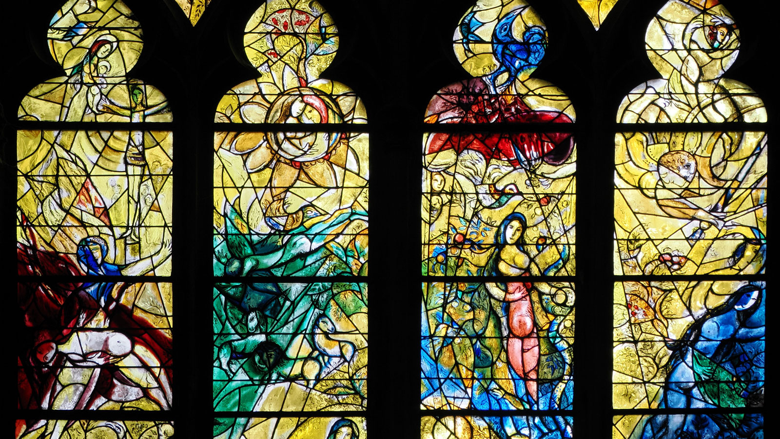 Chagall-Fenster in der Kathedrale von Metz