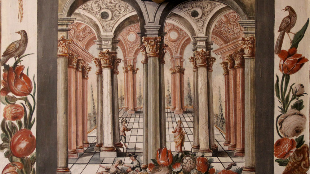 Symbolbild, barocke Malerei in einer Sakristei